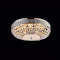 CEILING 5XE14 CRYSTAL+NICKEL Φ44ΧΗ17CM ROSE DLA12255