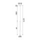 ^PENDANT LAMP LED 5W 3000K 300LM ESTRELA BLACK METAL IP20 D6XH228CM ZM26LEDP6BK ^PENDANT LAMP LED 5W 3000K 300LM ESTRELA BLACK METAL IP20 D6XH228CM ZM26LEDP6BK