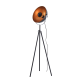 FLOOR LUMINAIRE 1XE27 METALLIC BLACK/GOLD, COLOR:MATT black AND INSIDE GOLD Φ48×Η150CM CAMARA ML306681FBG