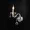 ^ PHASING OUT WALL LUMINAIR 1XE14 CLEAR CRYSTAL + CHROME METAL 20X32CM TULIA BLK82041WCC