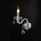 ^ PHASING OUT WALL LUMINAIR 1XE14 CLEAR CRYSTAL + CHROME METAL 20X32CM TULIA BLK82041WCC