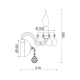 ^ PHASING OUT WALL LUMINAIR 1XE14 TINT CRYSTAL + CHROME METAL 20X32CM TULIA BLK82041WSGC