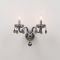^ PHASING OUT WALL LUMINAIR 2XE14 TINT CRYSTAL + CHROME METAL 38X31CM TULIA BLK82042WSGC