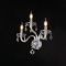 ^ PHASING OUT WALL LUMINAIR 3XE14 CLEAR CRYSTAL + CHROME METAL 38X40CM TULIA BLK82043WCC