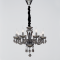 ^ PHASING OUT PENDANT LUMINAIR 8XE14 TINT CRYSTAL + CHROME METAL Φ49×Η168CM TULIA BLK82048PSGC