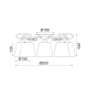 ^ PHASING OUT CEIL 5ΧΕ14 METAL METAL WHITE-GOLD+SHADE Φ58ΧΗ22CM LAVA EG165765CWW