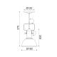 ^ PHASING OUT CEIL1ΧΕ27 METALLIC RUSTY Φ18XH39cm RIVIERA EG167071CR