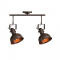 ^ PHASING OUT CEIL 2ΧΕ27 METALLIC RUST Φ18X54XH41cm RIVIERA EG167072CR