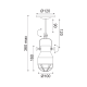 ^ PHASING OUT CEIL 1ΧΕ27 METAL METAL WHITE SILVER GRID Φ10XH36cm DAKOTA EG169901CW
