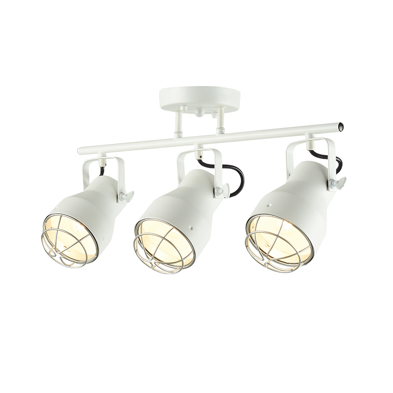 ^ PHASING OUT CEIL 3ΧΕ27 METAL METAL WHITE SILVER GRID Φ10Χ50XH28cm DAKOTA EG169903CW