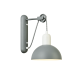 ^ PHASING OUT WALL MOUNTED LUMINAIRE 1XE14 GREY/WHITE METALLIC 27X18X32CM CEZANNE EG5791W26G
