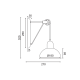^ PHASING OUT WALL MOUNTED LUMINAIRE 1XE14 GREY/WHITE METALLIC 27X18X32CM CEZANNE EG5791W26G