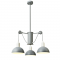 ^ PHASING OUT PENDANT LUMINAIRE 3XE14 GREY/WHITE METALLIC D58XH85CM CEZANNE EG5793P58G