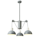 ^ PHASING OUT PENDANT LUMINAIRE 3XE14 GREY/WHITE METALLIC D58XH85CM CEZANNE EG5793P58G