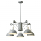 ^ PHASING OUT PENDANT LUMINAIRE 5XE14 GREY/WHITE METALLIC D68XH85CM CEZANNE EG5795P58G