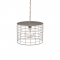 ^ PHASING OUT PENDANT LUMINAIRE 1ΧΕ27 METALLIC WHITE RUST Φ35,2ΧΗ120CM DUBLIN GN731PLAW