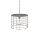 ^ PHASING OUT PENDANT LUMINAIRE 1ΧΕ27 METALLIC WHITE RUST Φ35,2ΧΗ120CM DUBLIN GN731PLAW