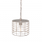 ^ PHASING OUT PENDANT LUMINAIRE 1ΧΕ27 METALLIC WHITE RUST Φ23,2ΧΗ120CM DUBLIN GN731PSAW