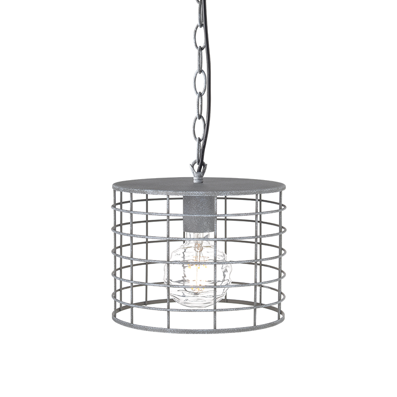 ^ PHASING OUT PENDANT LUMINAIRE 1ΧΕ27 METALLIC CEMENT SHADE Φ35,2ΧΗ120CM DUBLIN GN731PSCE