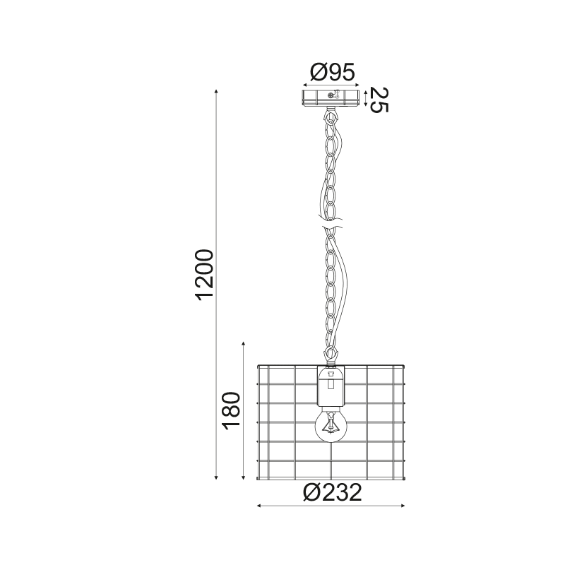 ^ PHASING OUT PENDANT LUMINAIRE 1ΧΕ27 METALLIC CEMENT SHADE Φ35,2ΧΗ120CM DUBLIN GN731PSCE