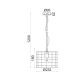 ^ PHASING OUT PENDANT LUMINAIRE 1ΧΕ27 METALLIC CEMENT SHADE Φ35,2ΧΗ120CM DUBLIN GN731PSCE