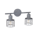 ^ PHASING OUT WALL MOUNTED LUMINAIRE 2ΧΕ27 METALLIC CEMENT SHADE 32Χ10Χ20,8CM DUBLIN GN732CCE