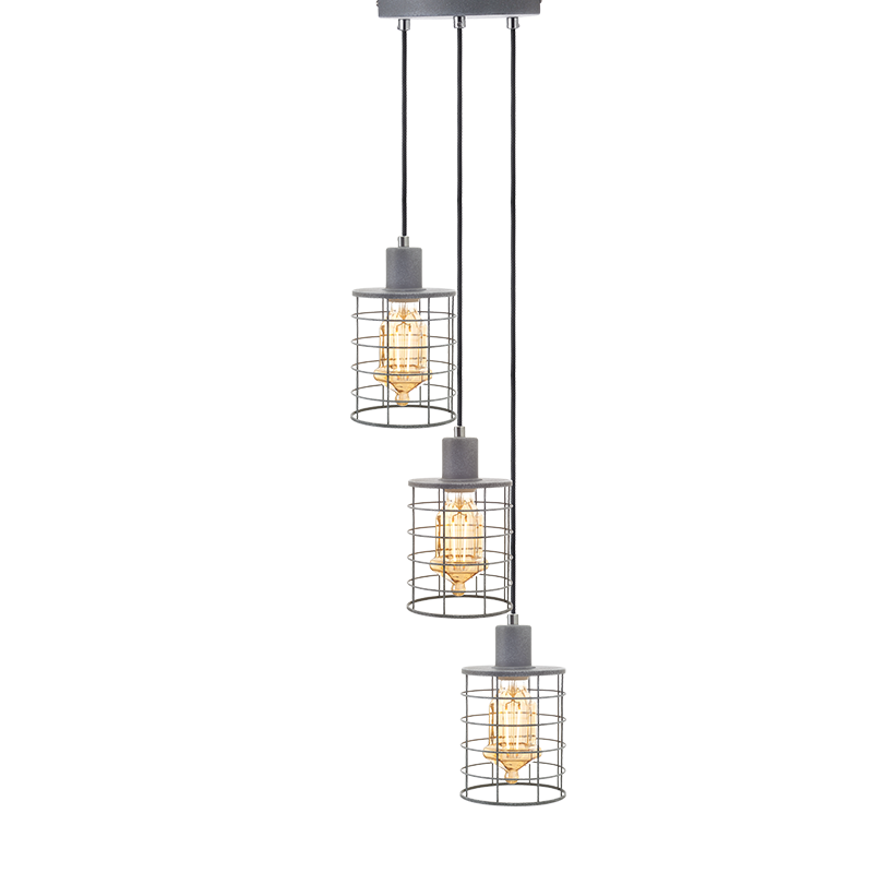 ^ PHASING OUT PENDANT LUMINAIRE 3ΧΕ27 METALLIC CHIMENT Φ20ΧΗ120CM DUBLIN GN733PCE