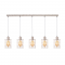 ^ PHASING OUT PENDANT LUMINAIRE 5ΧΕ27 METALLIC WHITE RUST 100Χ12,2ΧΗ120CM DUBLIN GN735PAW