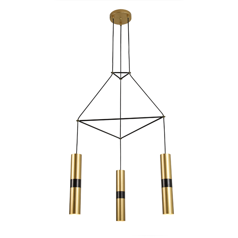^ PHASING OUT PENDANT LIGHTING 3XGU10 BRASS METALLIC 56X49XH150CM DA VINCI HM853P56BR
