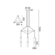^ PHASING OUT PENDANT LIGHTING 3XGU10 BRASS METALLIC 56X49XH150CM DA VINCI HM853P56BR