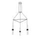 ^ PHASING OUT PENDANT LIGHTING 3XGU10 WHITE METALLIC 56X49XH150CM DA VINCI HM853P56WH