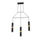 ^ PHASING OUT PENDANT LIGHTING 3XGU10 BLACK METALLIC 66X8XH150CM DA VINCI HM853P66BK