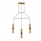 ^ PHASING OUT PENDANT LIGHTING 3XGU10 BRASS METALLIC 66X8XH150CM DA VINCI HM853P66BR