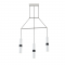 ^ PHASING OUT PENDANT LIGHTING 3XGU10 WHITE METALLIC 66X8XH150CM DA VINCI HM853P66WH