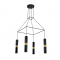 ^ PHASING OUT PENDANT LIGHTING 4XGU10 BLACK METALLIC 56X56XH150CM DA VINCI HM854P56BK