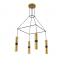 ^ PHASING OUT PENDANT LIGHTING 4XGU10 BRASS METALLIC 56X56XH150CM DA VINCI HM854P56BR