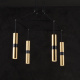 ^ PHASING OUT PENDANT LIGHTING 4XGU10 BRASS METALLIC 56X56XH150CM DA VINCI HM854P56BR