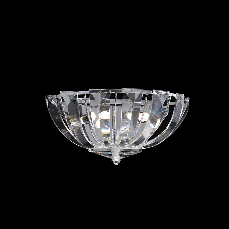 ^ PHASING OUT WALL L/F 2XG9 CRYSTAL + CHROME METAL 28,5Χ17,5Χ14CM LUCA LUCA292W