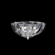 ^ PHASING OUT WALL L/F 2XG9 CRYSTAL + CHROME METAL 28,5Χ17,5Χ14CM LUCA LUCA292W
