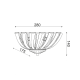 ^ PHASING OUT WALL L/F 2XG9 CRYSTAL + CHROME METAL 28,5Χ17,5Χ14CM LUCA LUCA292W