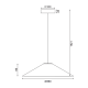^ PHASING OUT PENDANT LIGHTING 1X GX53 WALNUTWOOD D36XH160CM NAIROBI MQ13P136WW