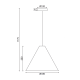^ PHASING OUT PENDANT LIGHTING 1X E27 NATURAL WOOD D33XH180CM NAIROBI MQ18P133NW