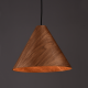 ^ PHASING OUT PENDANT LIGHTING 1X E27 WALNUT WOOD D33XH180CM NAIROBI MQ18P133WW