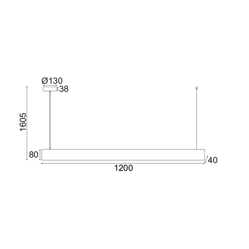 ^ PHASING OUT PENDANT LIGHTING LED 15W WOOD 3000K 1440LM 4X120XH160CM WOODY MQ82PLED15120