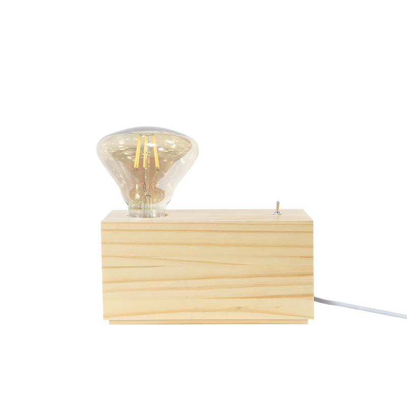 ^ PHASING OUT TABLE LIGHTING 1ΧΕ27 WOOD 20Χ9ΧΗ10CM TZIA TF17191TN