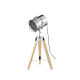 ^ PHASING OUT TABLE LIGHTING 1ΧΕ14 WOOD+CHROME METAL 27Χ30ΧΗ66CM BOA TF17721TNC