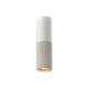^ PHASING OUT WALL MOUNT LUMINAIRE 1XGU10 GREY CLAY + METALLIC WHITE Φ7ΧΗ24CM PLACEBO V372581CCW