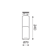 ^ PHASING OUT WALL MOUNT LUMINAIRE 1XGU10 GREY CLAY + METALLIC WHITE Φ7ΧΗ24CM PLACEBO V372581CCW