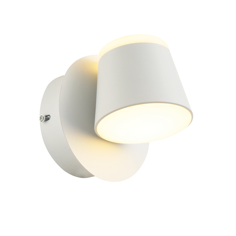 ^WALL MOUNTED LUMINAIRE LED 8W 3000K 640LM WHITE METAL12X12X13CM LUCIDO V83LEDW13WH