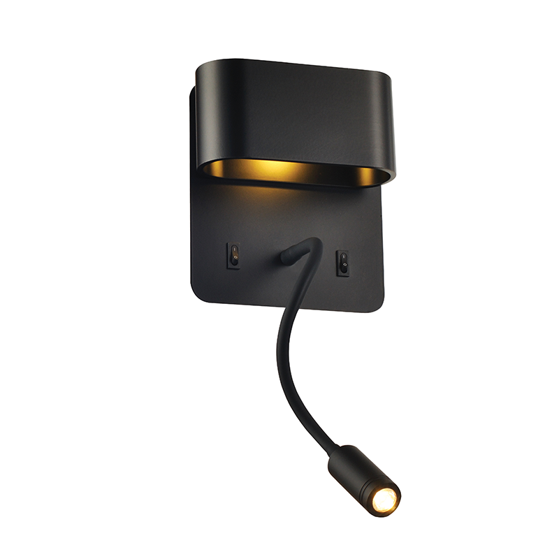 ^WALL MOUNTED LUMINAIRE LED 8W 3000K 640LM BLACK METAL 16Χ9Χ45CM PRIAMUS V86LEDW45BK ^WALL MOUNTED LUMINAIRE LED 8W 3000K 640LM BLACK METAL 16Χ9Χ45CM PRIAMUS V86LEDW45BK
